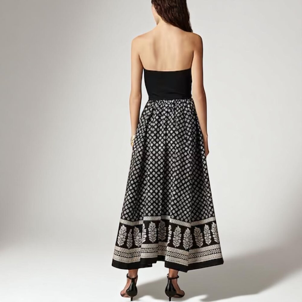 J. Crew Strapless mixy dress in block print Size M - Picture 3 of 8